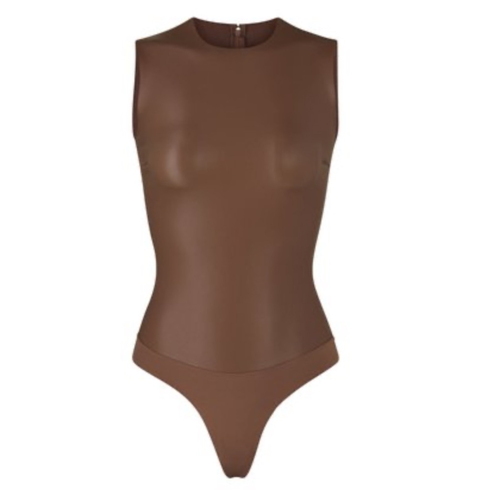 SKIMS Brown Sleeveless Bodysuit